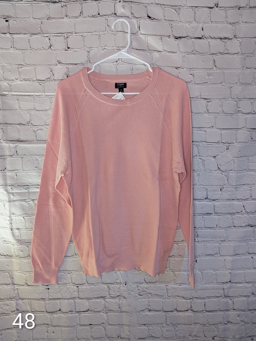 J. Crew Men's Crewneck Sweater - Light Pink NWT Medium